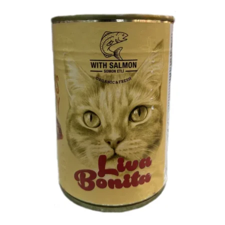 Liva Bonito Somonlu Chunk Yetişkin Kedi Konservesi 400 gr