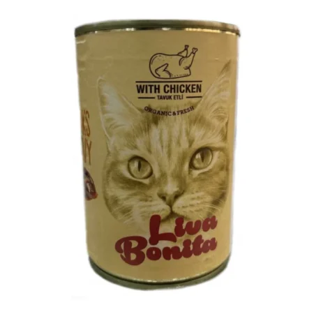 Liva Bonito Tavuklu Chunk Yetişkin Kedi Konservesi 400 gr