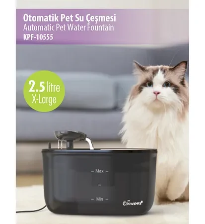 Kiwi Kiwipets Otomatik Kedi Köpek Su Pınarı Su Çeşmesi Ultra Sessiz Su Şelalesi
